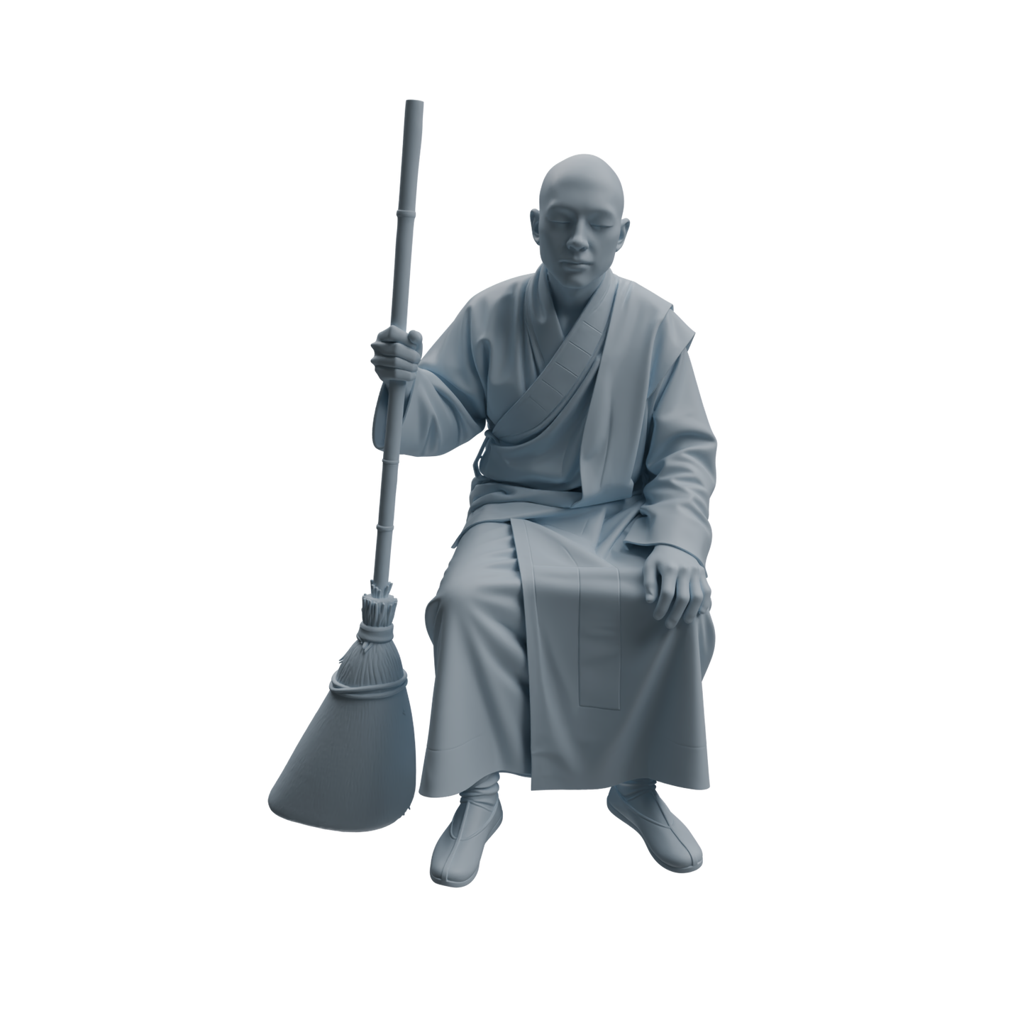 MRY-SFW LYTR1084 Multi-pose Sweeping Monk Character Modern Model 4 pcs