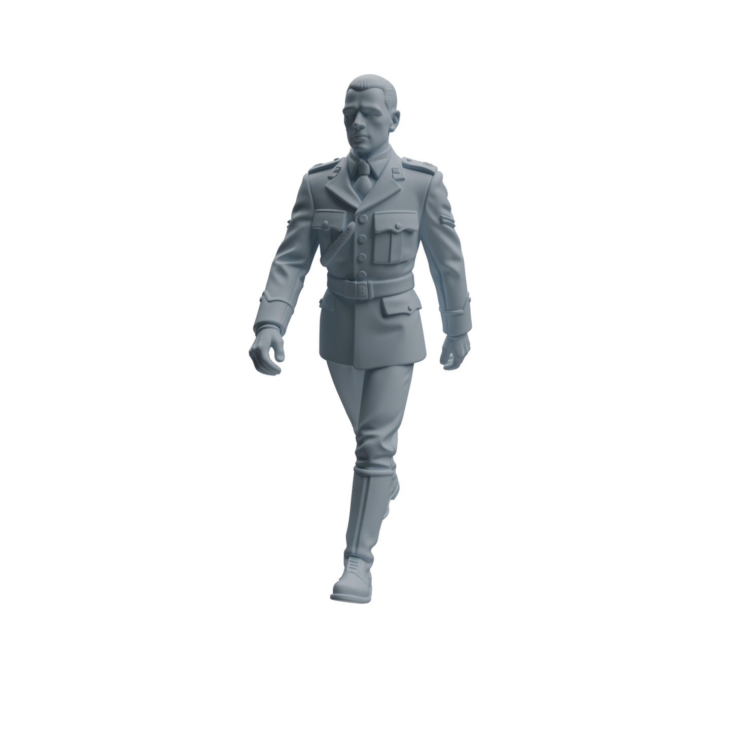 MRY-SFW LYTR947 Military Officer Man Character Modern Model 4 pcs