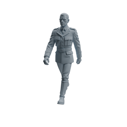 MRY-SFW LYTR947 Military Officer Man Character Modern Model 4 pcs
