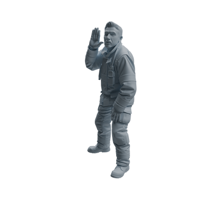 MRY-SFW LYTR1065 Rescue Command Pose Firefighter Character Modern Model 3 pcs