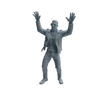 MRY-SFW LYTR927 Nightclub Dancer Man Character Modern Model 4 pcs