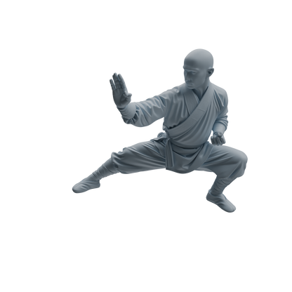 MRY-SFW LYTR1078 Martial Arts and Meditating Monk Character Modern Model 3 pcs