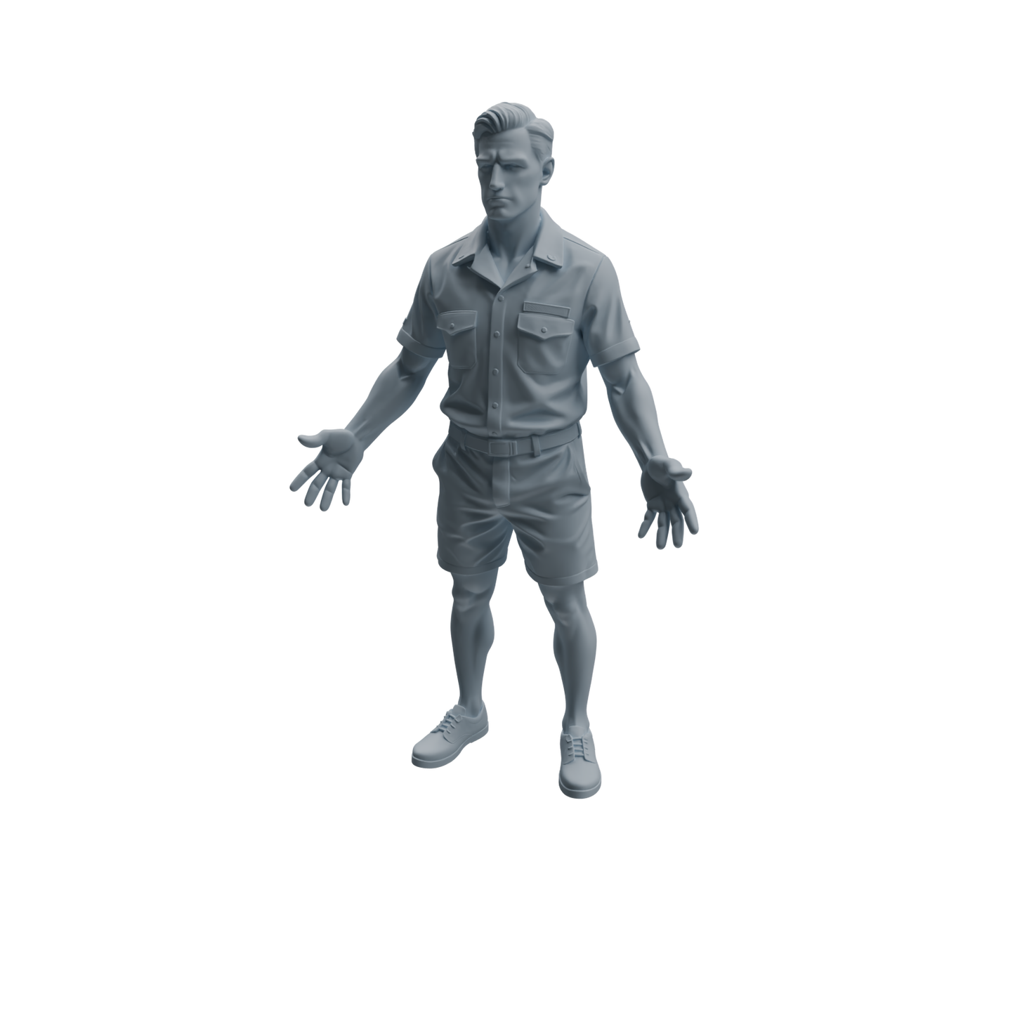 MRY-SFW LYTR1010 Male Lifeguard in Different Poses Character Modern Model 3 pcs