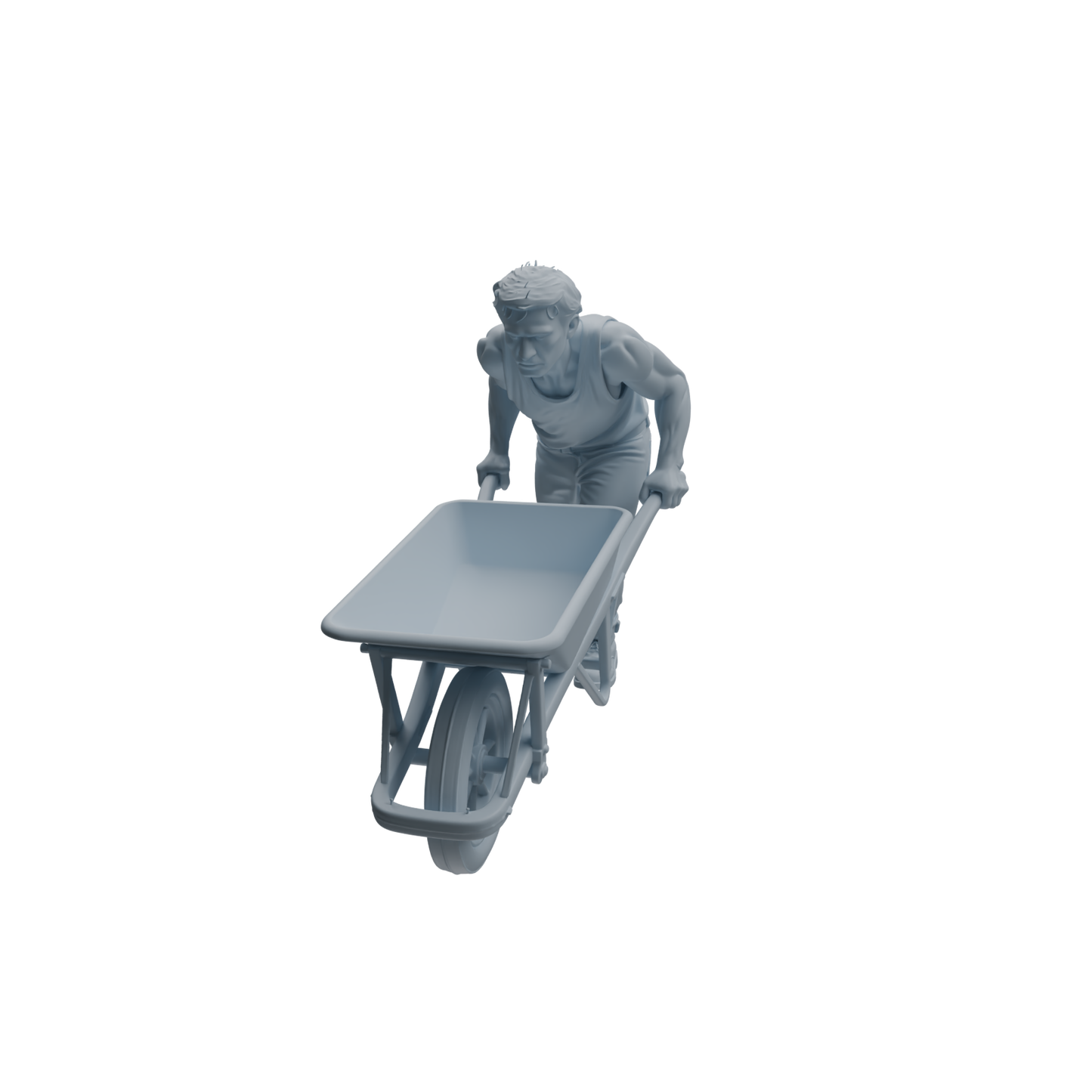 MRY-SFW LYTR996 Working Laborer Character Modern Model 4 pcs