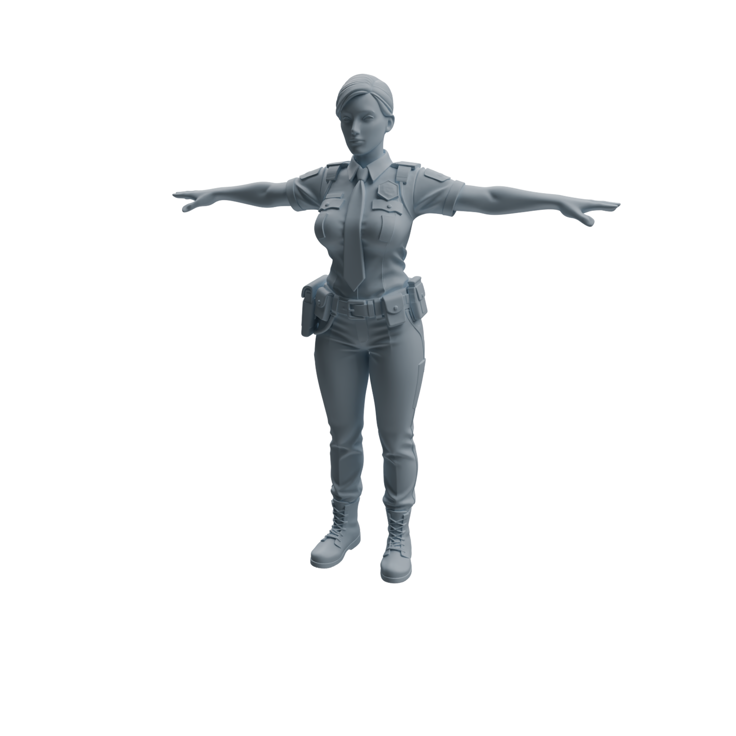 MRY-SFW LYTR957 Multi-Style Female Police Officer Character Modern Model 3 pcs