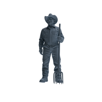 MRY-SFW LYTR922 Farm Cowboy Worker Multi-pose Modern Model 3 pcs