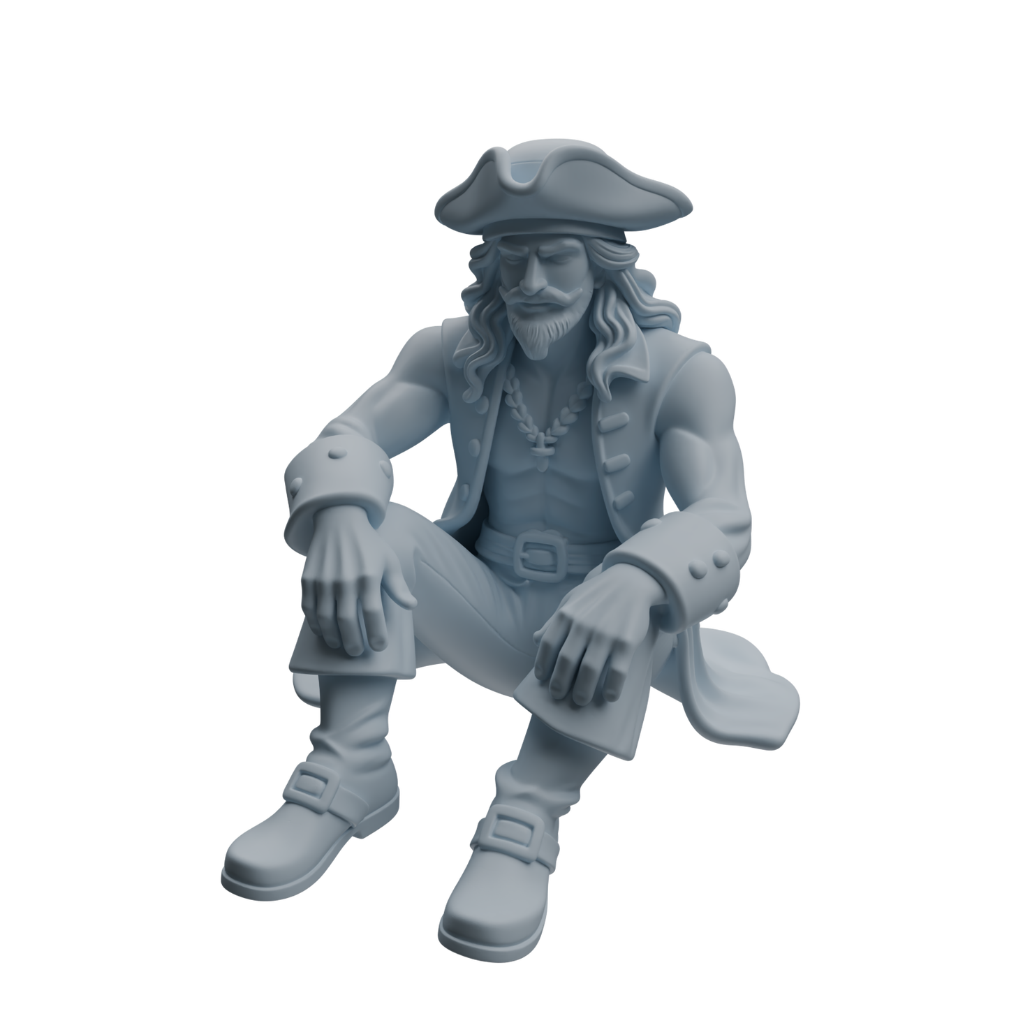 MRY-SFW LYTR1092 Realistic Pirate Character Modern Model 3 pcs