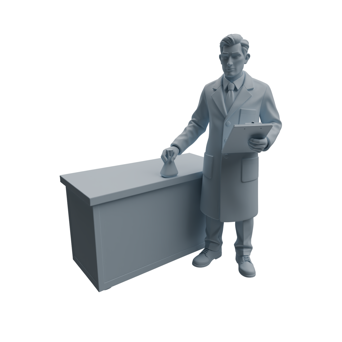 MRY-SFW LYTR964 Lab Instructor Teacher Character Modern Model 4 pcs