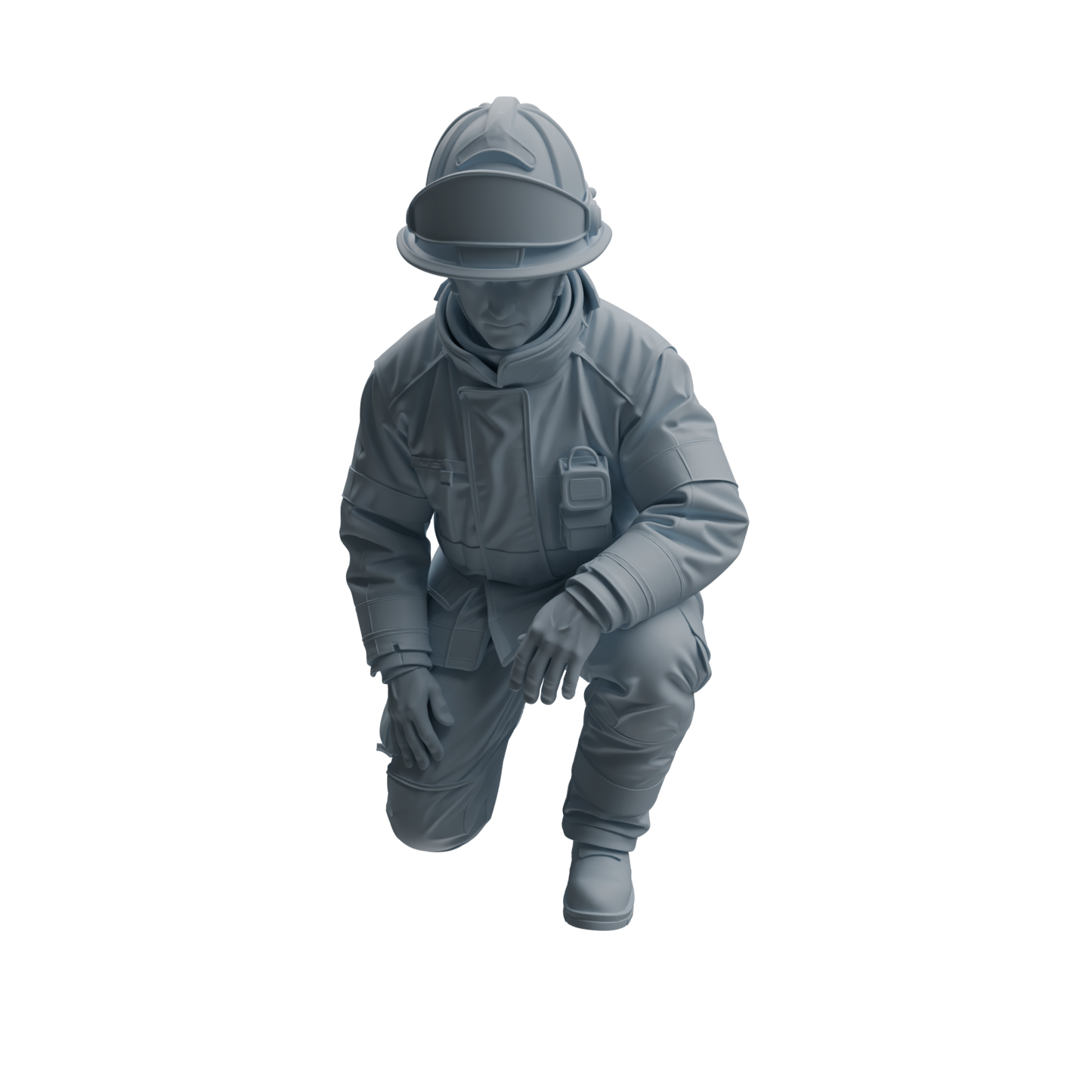 MRY-SFW LYTR1062 Firefighter Occupation Pose Character Modern Model 4 pcs