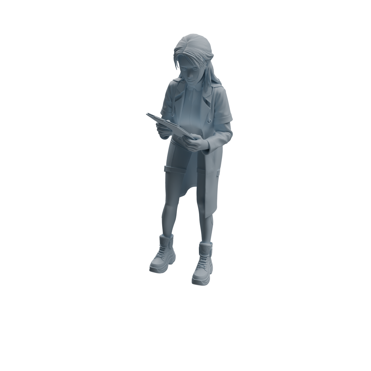 MRY-SFW LYTR1003 Female Doctor with Medical Folder Character Modern Model 4 pcs