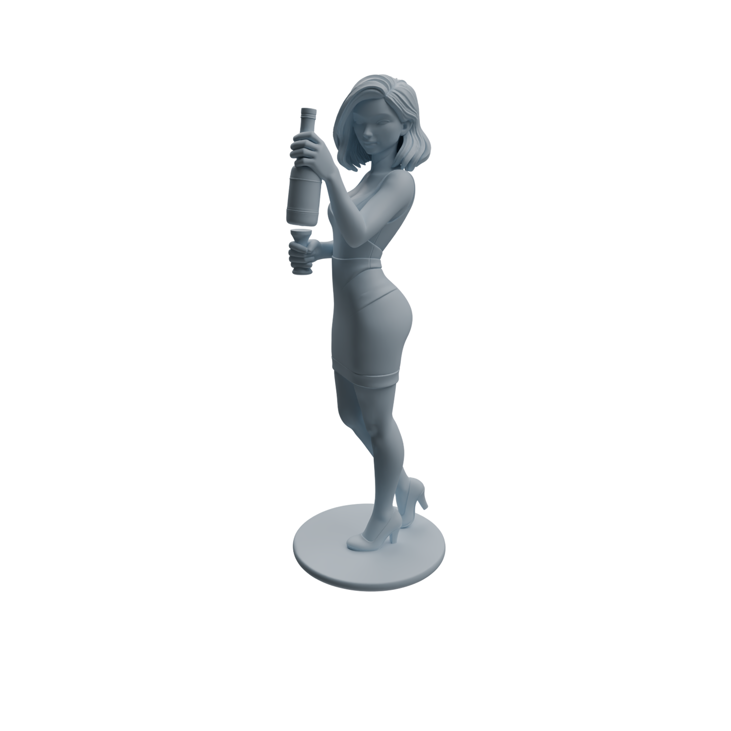 MRY-SFW LYTR933 Bar Bartender Woman Character Modern Model 4 pcs