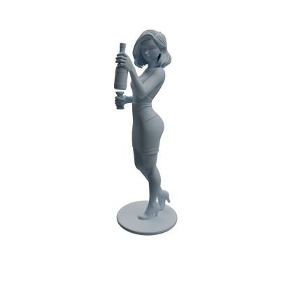 MRY-SFW LYTR933 Bar Bartender Woman Character Modern Model 4 pcs
