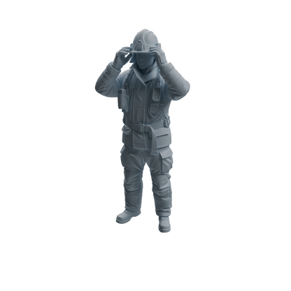MRY-SFW LYTR1061 Firefighter Character Modern Model 4 pcs