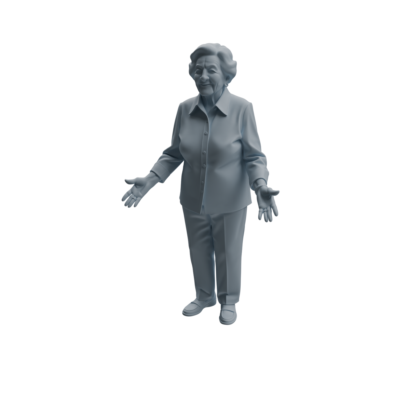 MRY-SFW LYTR1038 Daily Interactive Elderly Character Modern Model 4 pcs