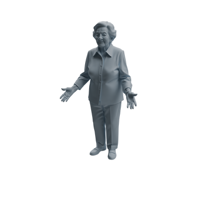 MRY-SFW LYTR1038 Daily Interactive Elderly Character Modern Model 4 pcs