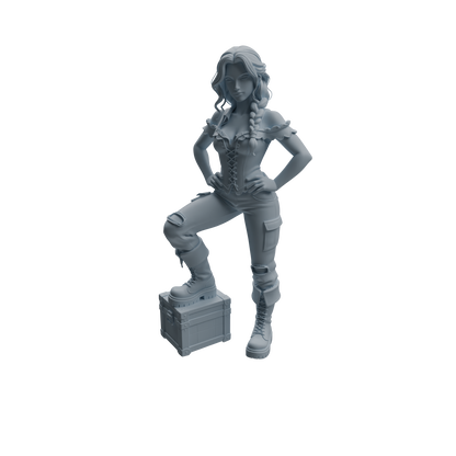 MRY-SFW LYTR1096 Female Pirate Character Modern Model 4 pcs