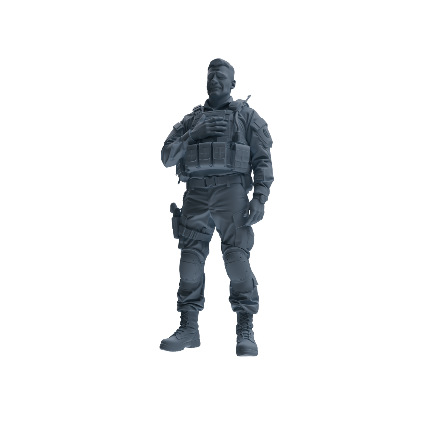 MRY-SFW SSTR183 Miniatures Soldier Model Kit Special Forces Soldier Pose Modern Model 3 pcs