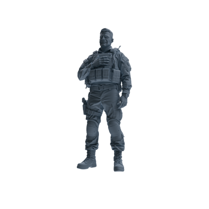 MRY-SFW SSTR183 Miniatures Soldier Model Kit Special Forces Soldier Pose Modern Model 3 pcs