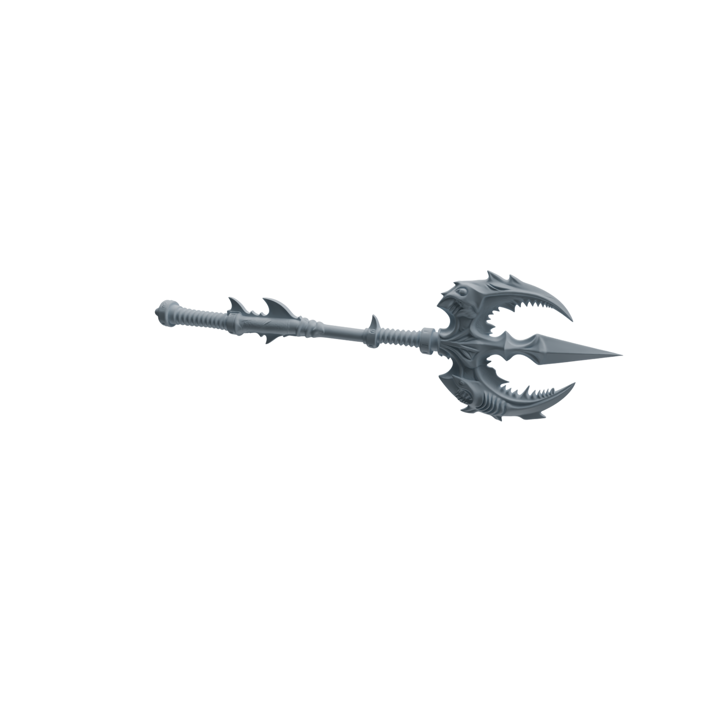 MRY-SFW LYGS427 Shark and Spiked Decorative Axe Weapon Modern Model 4 pcs