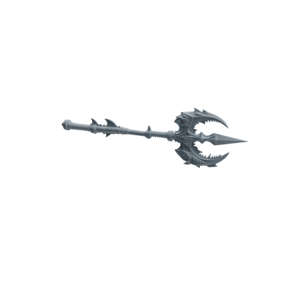 MRY-SFW LYGS427 Shark and Spiked Decorative Axe Weapon Modern Model 4 pcs