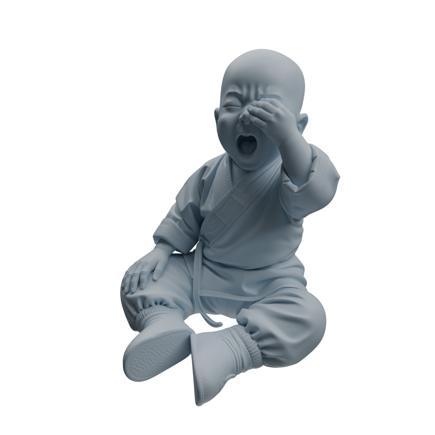 MRY-SFW LYTR1070 Kung Fu Little Monk Style Character Modern Model 4 pcs