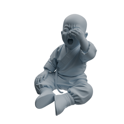 MRY-SFW LYTR1070 Kung Fu Little Monk Style Character Modern Model 4 pcs