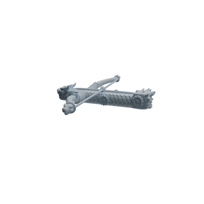 MRY-SFW LYGS451 Dragon Pattern Crossbow & Leaf Pattern Shuriken Modern Model 4 pcs