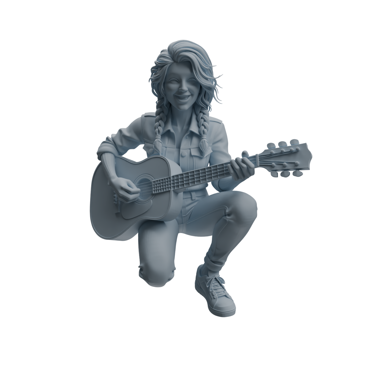 MRY-SFW LYTR1026 Outdoor Guitar Playing Female Character Modern Model 3 pcs