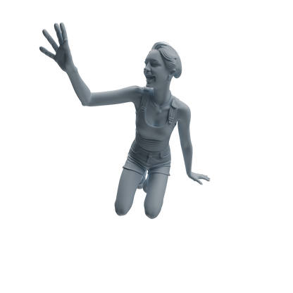 MRY-SFW LYTR1042 Joyful Interactive Female Character Modern Model 4 pcs