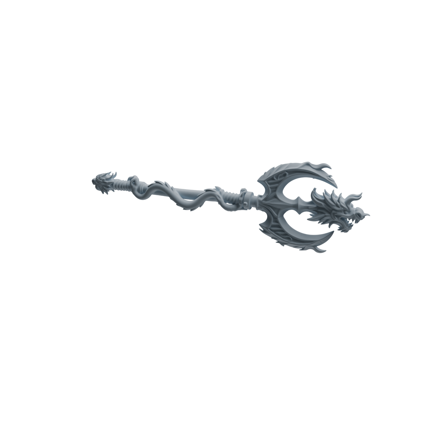 MRY-SFW LYGS425 Dragon Pattern Decorative Battle Axe Weapon Modern Model 4 pcs