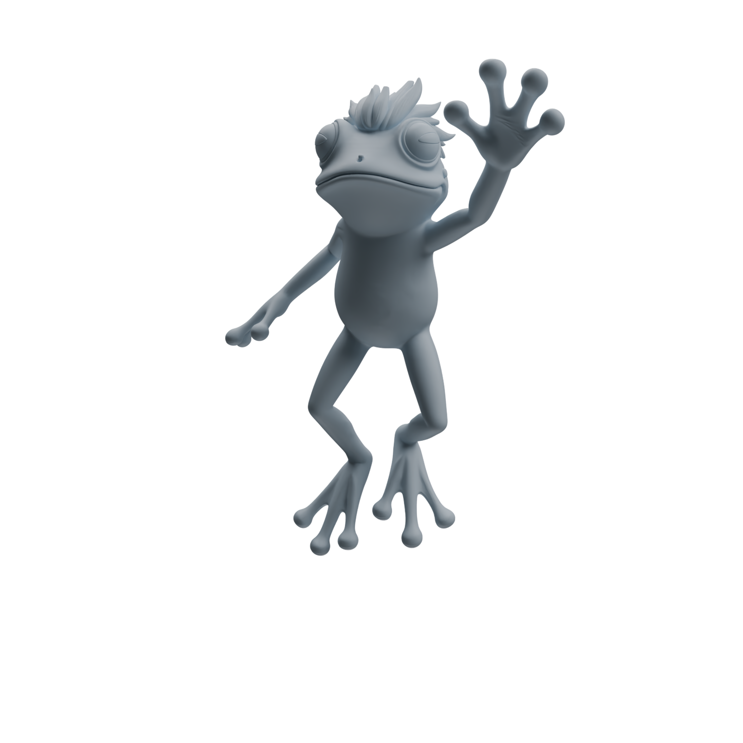 MRY-SFW LYTR1053 Cartoon Frog Animal Modern Model 3 pcs