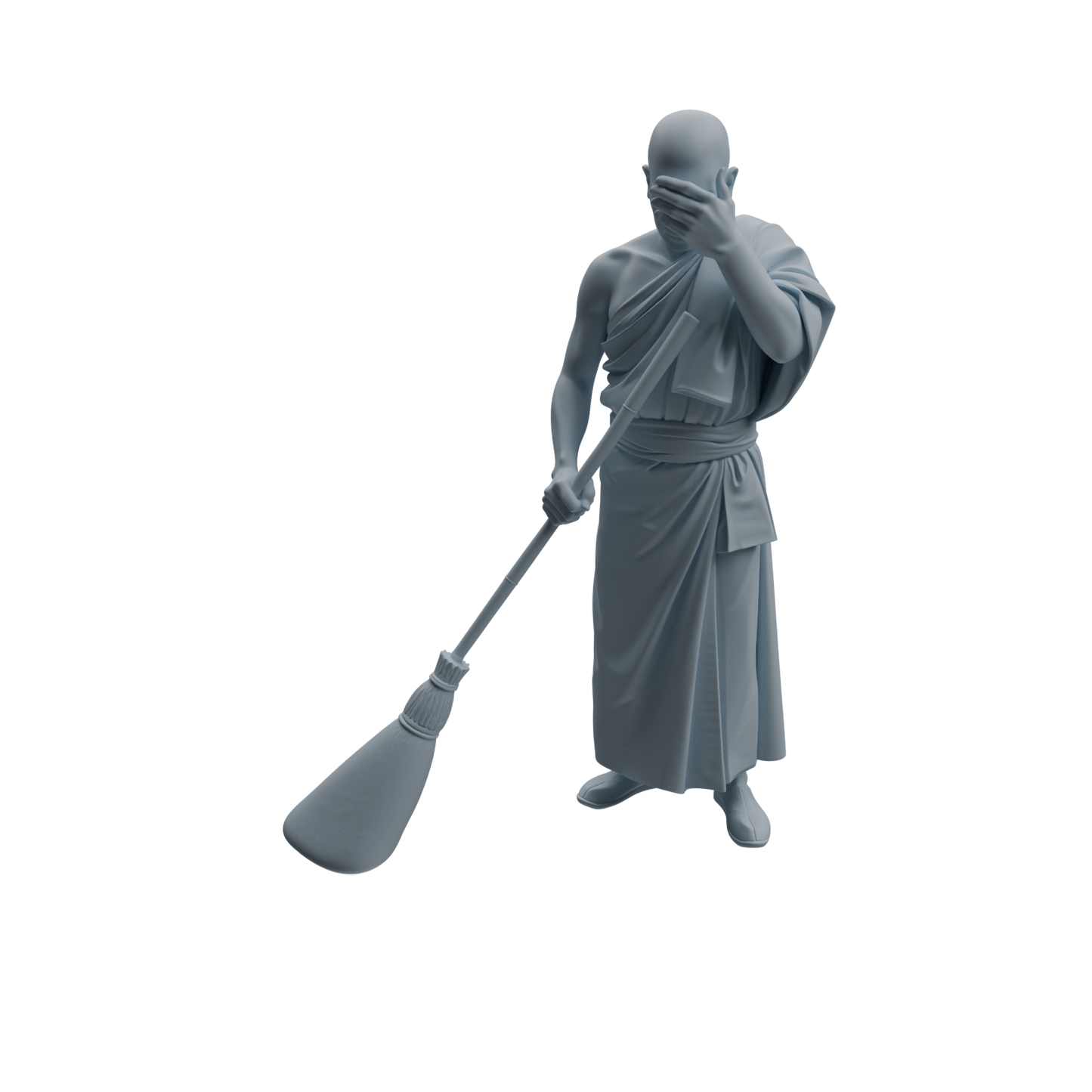 MRY-SFW LYTR1083 Sweeping Monk Character Modern Model 4 pcs