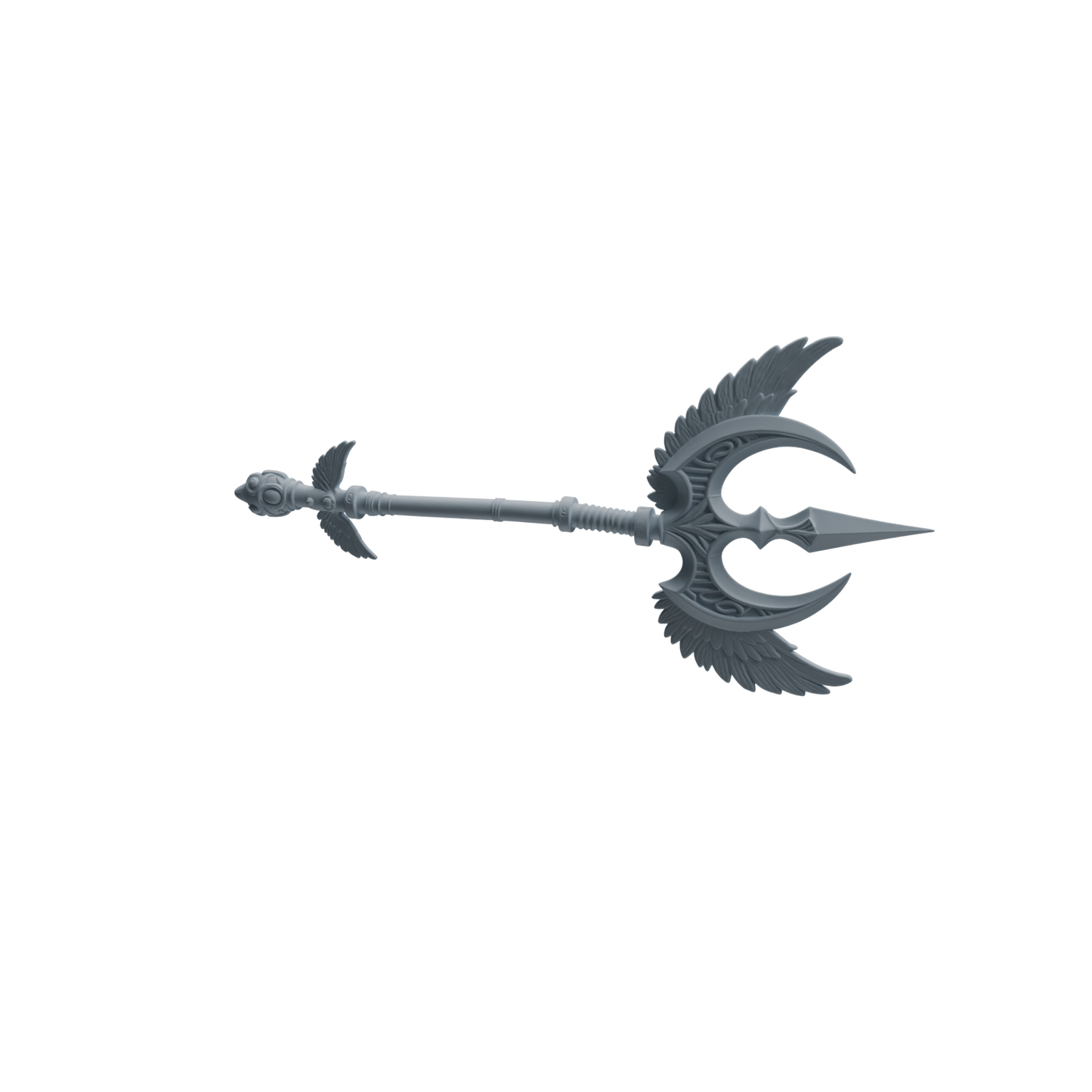 MRY-SFW LYGS410 Winged Decorative Trident Weapon Modern Model 4 pcs