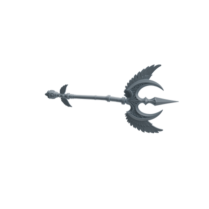 MRY-SFW LYGS410 Winged Decorative Trident Weapon Modern Model 4 pcs