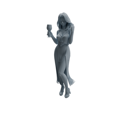 MRY-SFW LYTR935 Banquet Female Guest Character Modern Model 4 pcs