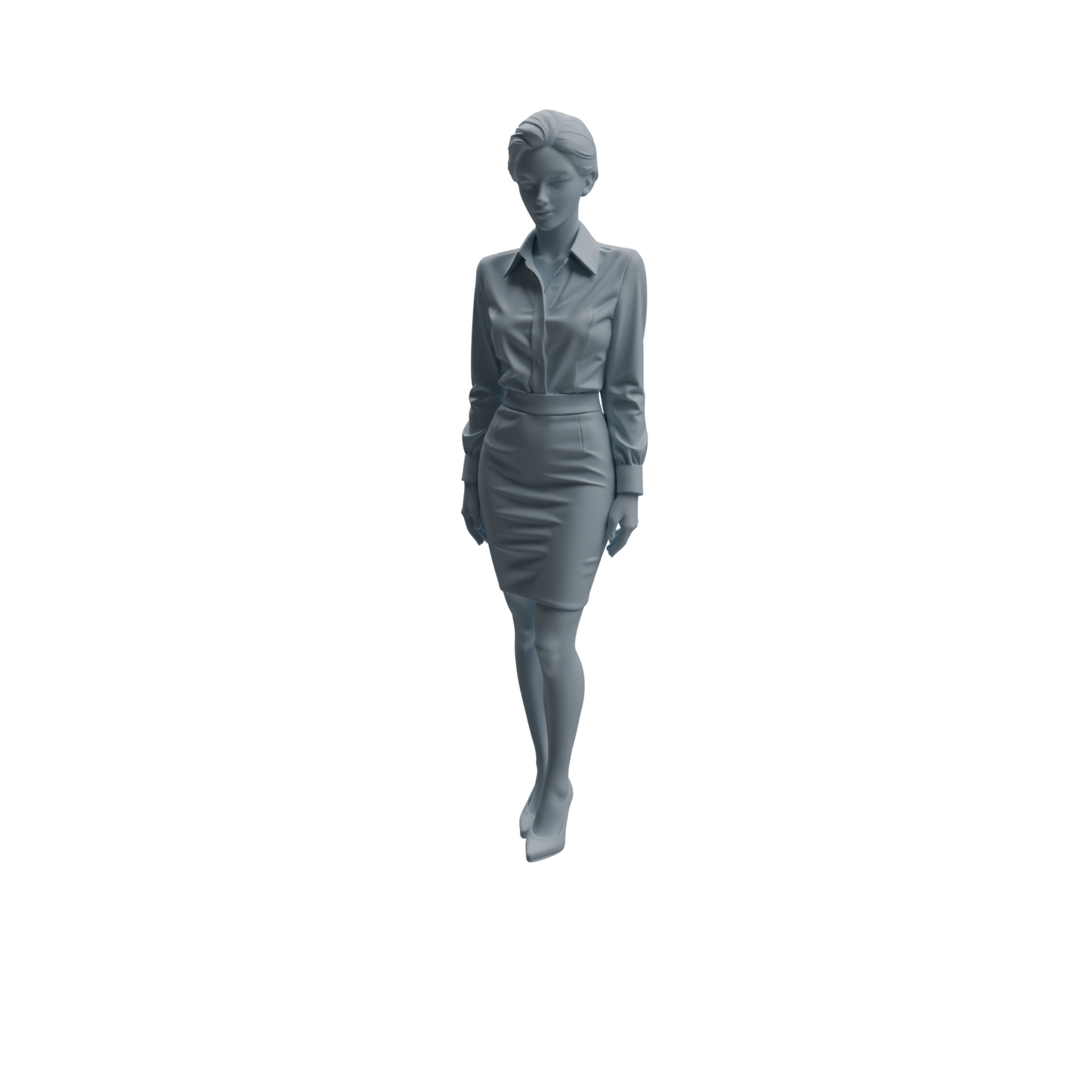 MRY-SFW LYTR974 Office-Scenario Professional Woman Character Modern Model 4 pcs