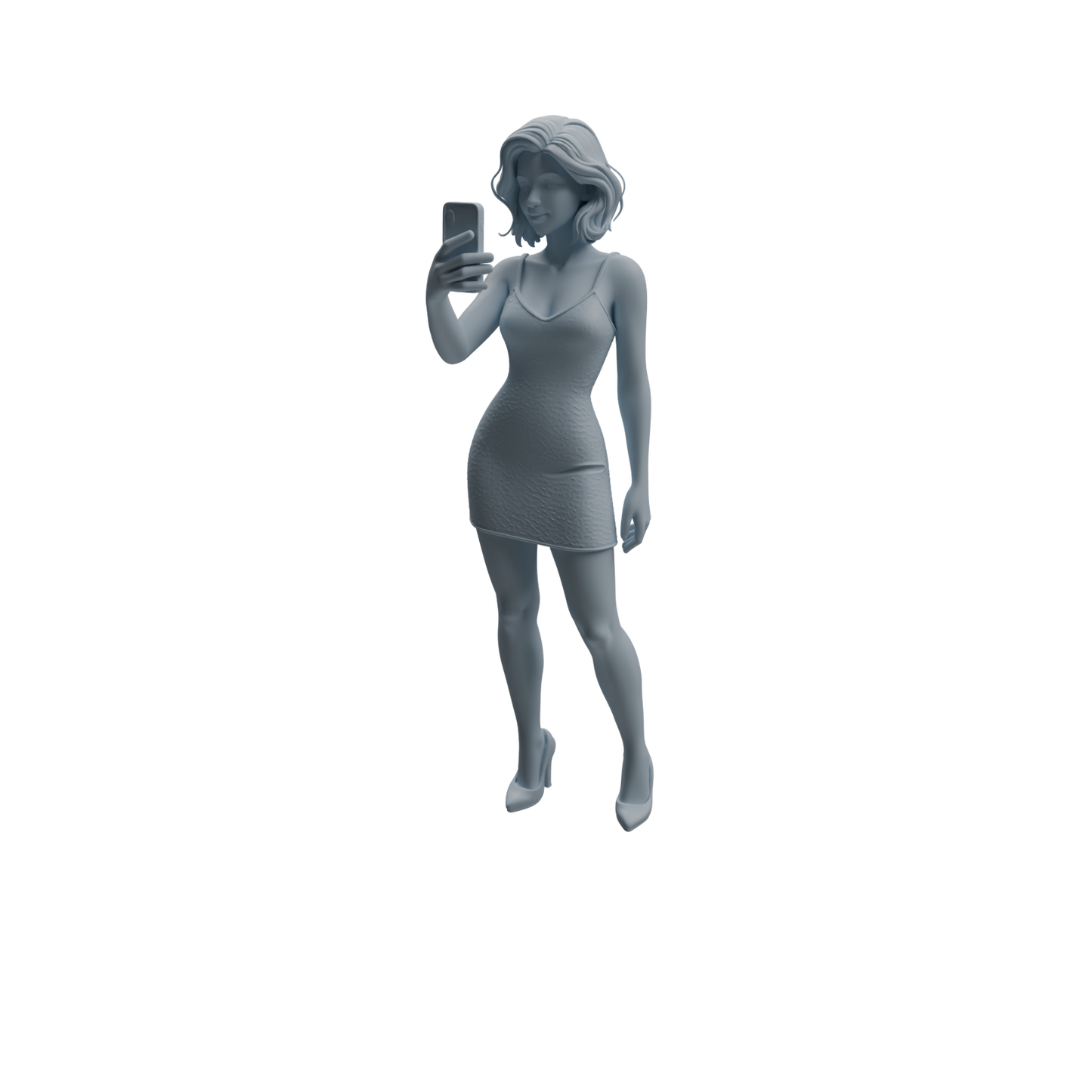 MRY-SFW LYTR943 Short Hair Selfie Woman Character Modern Model 3 pcs