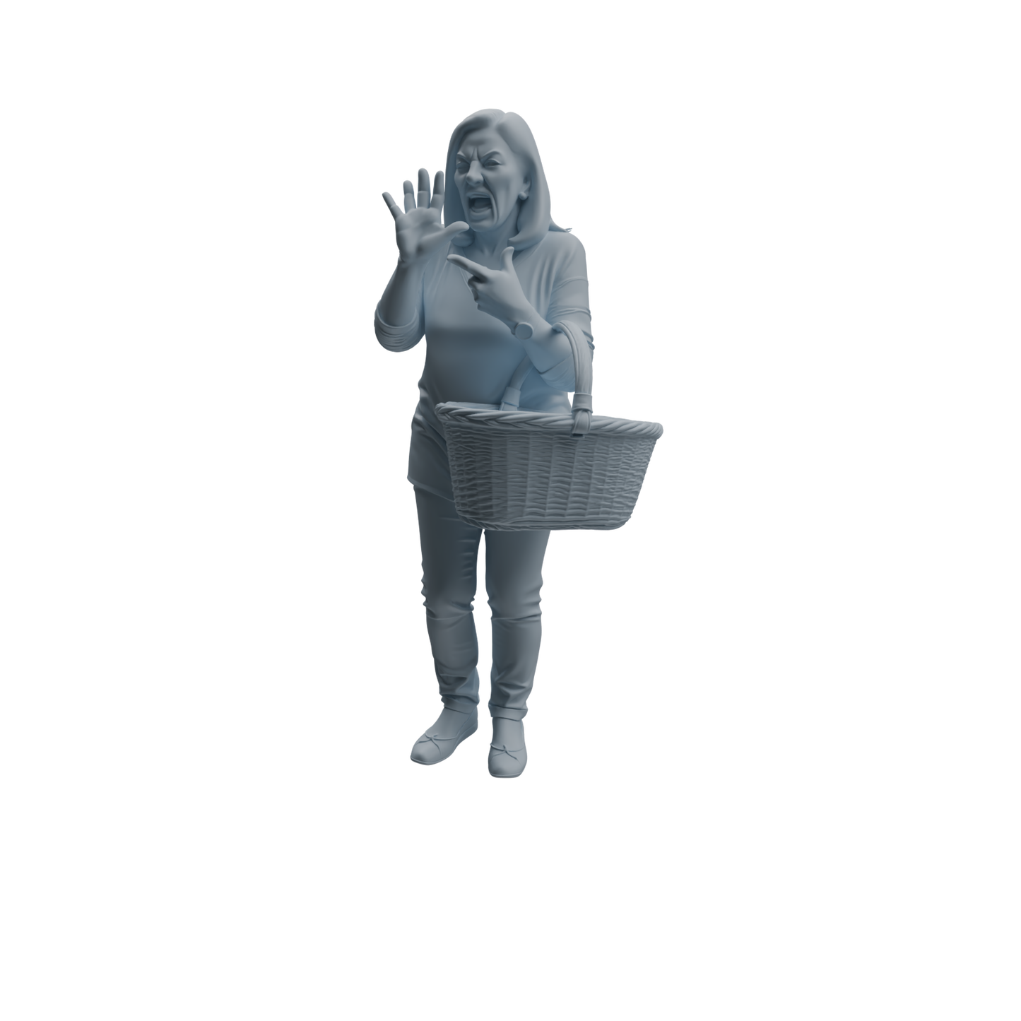 MRY-SFW LYTR995 Market Elderly Shopper Character Modern Model 4 pcs