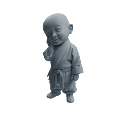 MRY-SFW LYTR1073 Cute Expression Little Monk Character Modern Model 3 pcs
