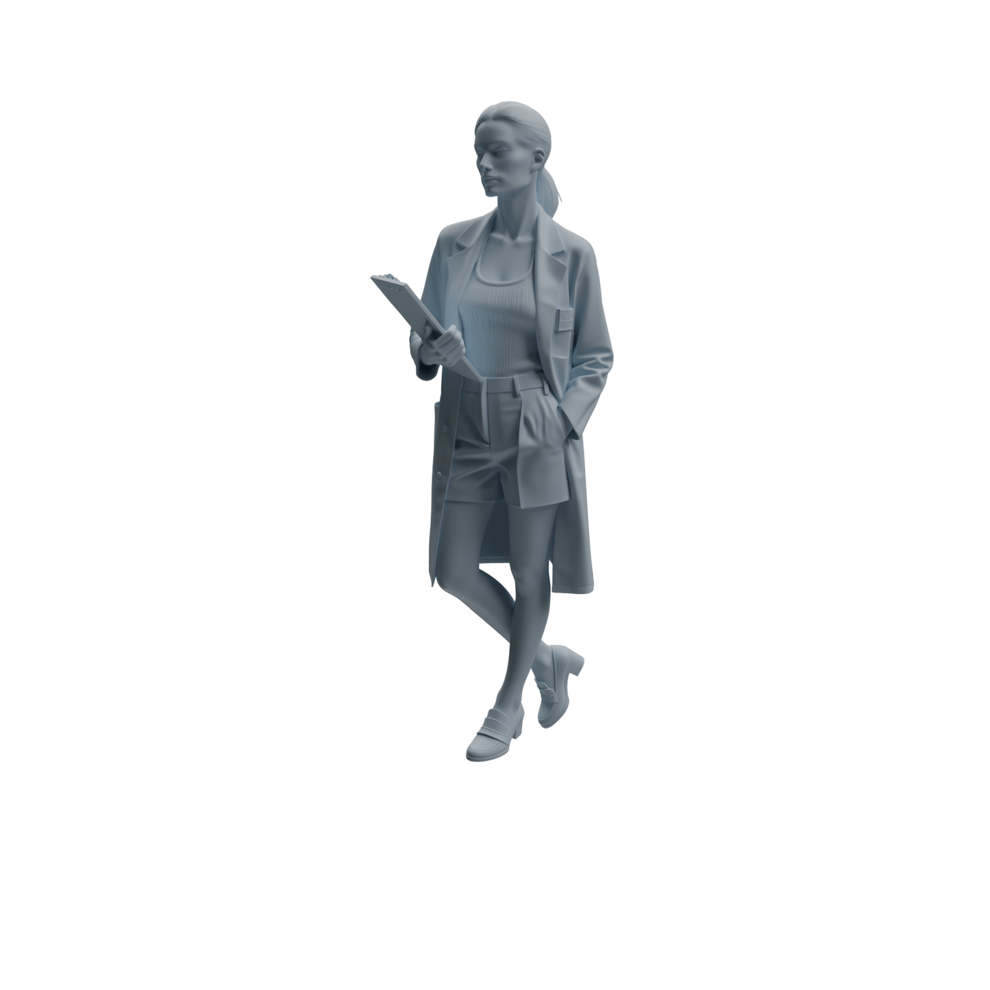 MRY-SFW LYTR1002 Female Doctor with Medical Records Character Modern Model 4 pcs