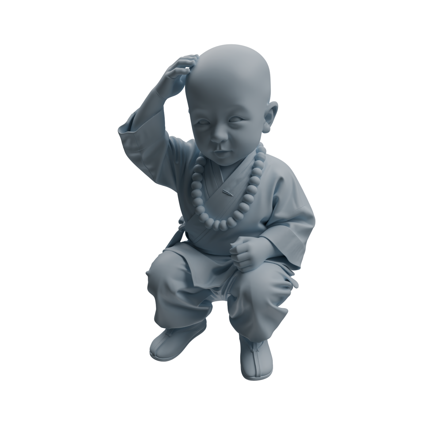 MRY-SFW LYTR1069 Kung Fu Little Monk Character Modern Model 4 pcs