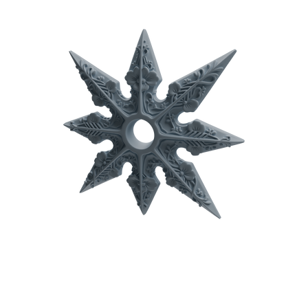 MRY-SFW LYGS450 Floral Pattern Shuriken & Ancient Bow Modern Model 4 pcs