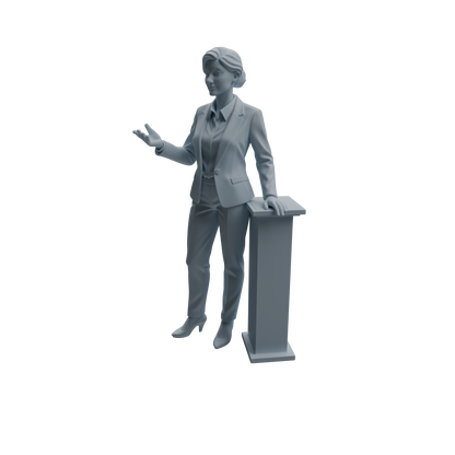 MRY-SFW LYTR962 Classroom Explaining Teacher Character Modern Model 4 pcs