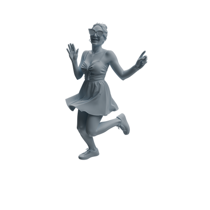 MRY-SFW LYTR1043 Vibrant Interactive Female Character Modern Model 4 pcs