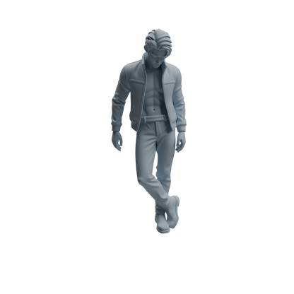 MRY-SFW LYTR938 Frustrated Man Character Modern Model 3 pcs