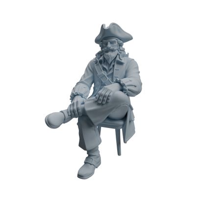 MRY-SFW LYTR1093 Sitting Pose Pirate Character Modern Model 3 pcs