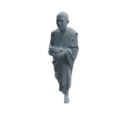 MRY-SFW LYTR1080 Zen-style Monk Character Modern Model 3 pcs