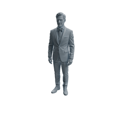 MRY-SFW LYTR944 Suit Man Character Modern Model 4 pcs