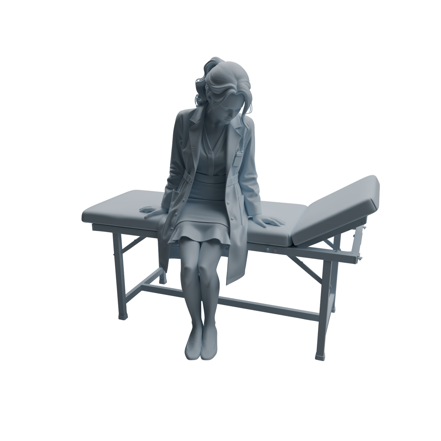 MRY-SFW LYTR1006 Female Doctor in Clinic Scene Character Modern Model 4 pcs