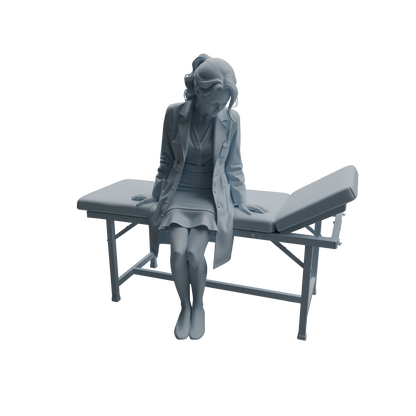 MRY-SFW LYTR1006 Female Doctor in Clinic Scene Character Modern Model 4 pcs
